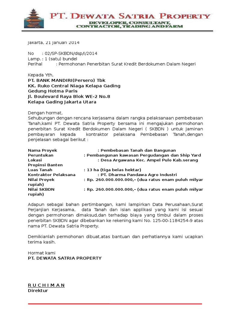 Permohonan Skbdn