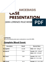 Amoebiasis Case Presentation