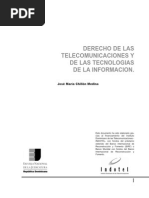 Derechos de Las Telecomunicaciones y de Kas Tegnologias de La Información-Chillón Medina