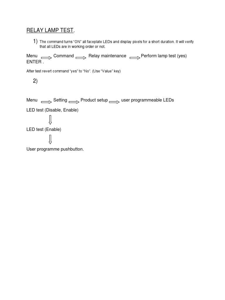 Relay and LED Lamp Test Guide | PDF | Computer Architecture | Computer ...