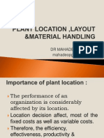 Plant Location Layout & Material Hadling Tilak