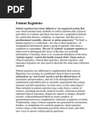 A Patient Registry 12.11.2014
