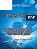 Prospecto Unheval-Admisión 2015