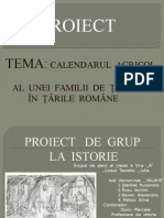 Tema: Calendarul Agricol Al Unei Familii de Ţărani În Ţările Române