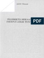 Wilson, Jason - Felisberto Hernández, Inexplicables tonterías