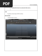 Generating Fractal Images Using Maya: To Generate A Fractal Image in MAYA Software