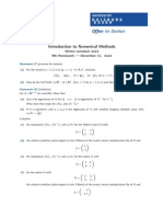 Introduction To Numerical Methods: Winter Semester 2o14 9th Homework - December 11, 2o14