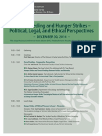 Forced Feeding and Hunger Strikes -- Conference Plan