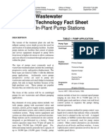 2002 - Waste Water Technology Fact Sheet in Plant Pump Stations