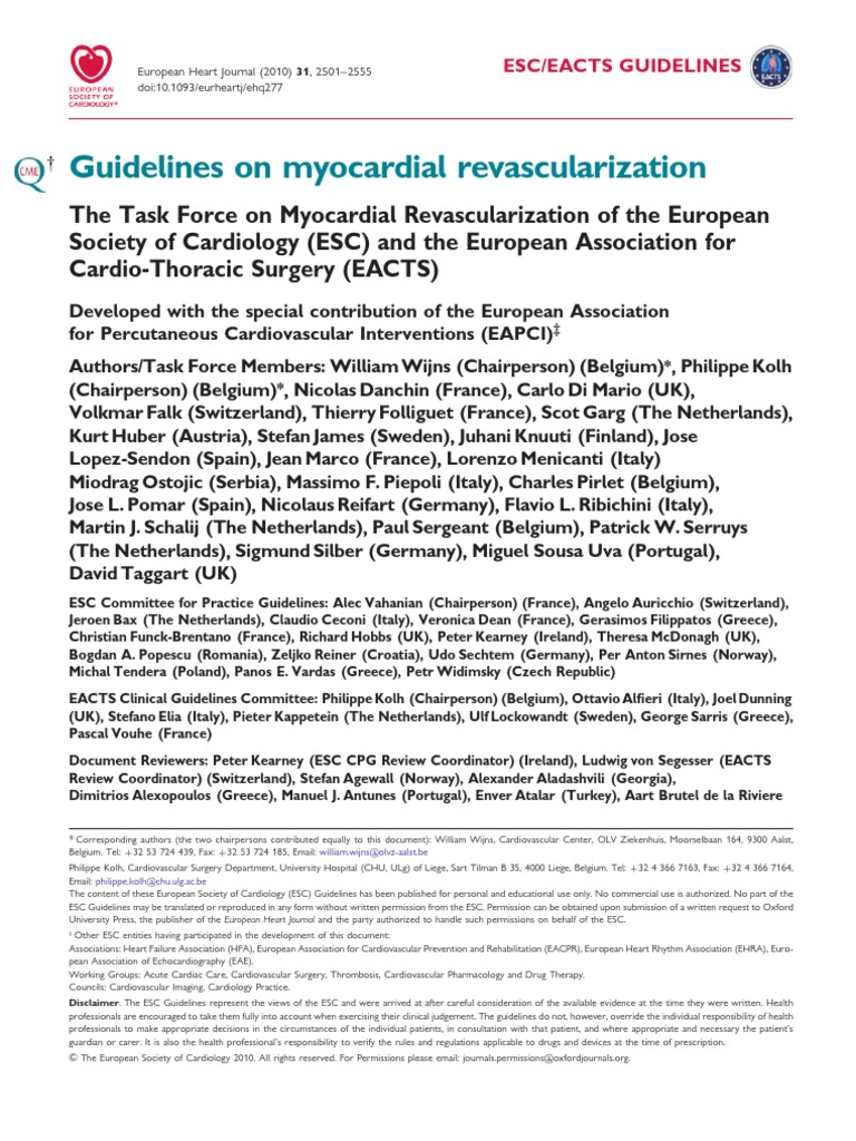 Guidelines Revasc FT PDF | PDF