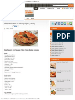 Resep Masakan - Kare Rajungan (Tuban) Resep Bahan Masakan, Resep Makanan, Cara PDF