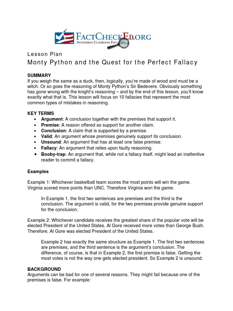 Fallacy Lesson Final
