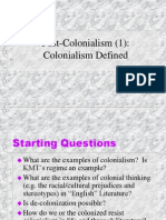 Post-Colonialism Defined