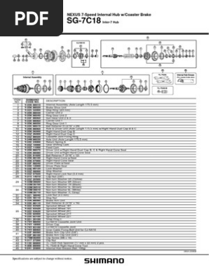 Shimano Nexus 7-Speed Hub Manual | PDF