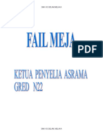 Fail Meja Ketua Pen Asrama