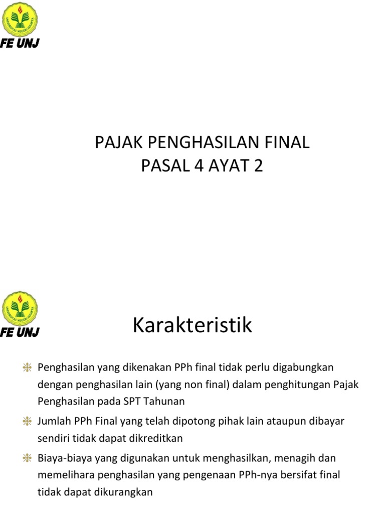 Contoh Soal Pph Pasal 4 Ayat 2 Jasa Konstruksi - Contoh Soal Terbaru