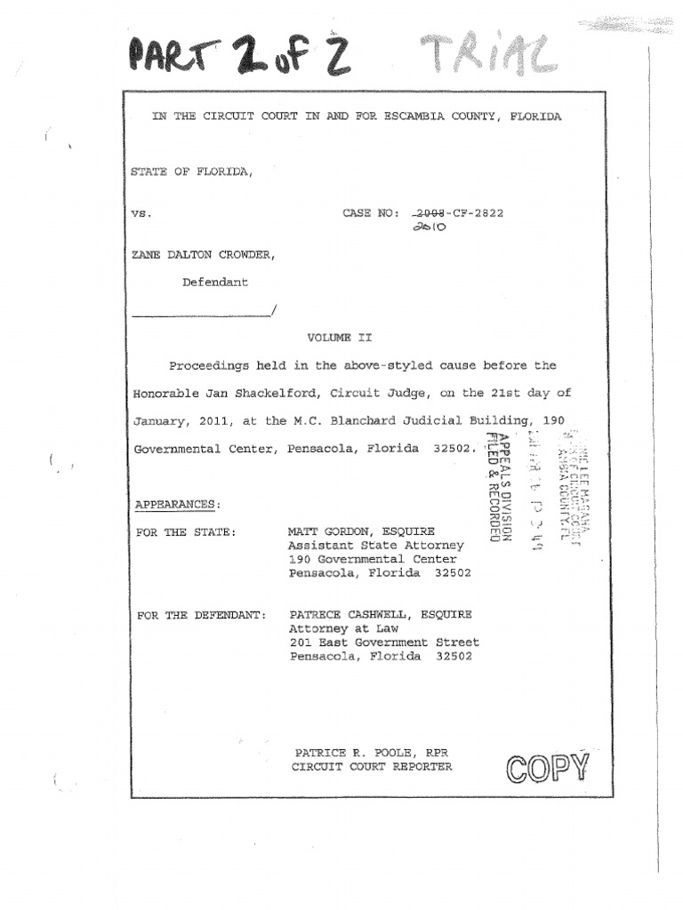Trial Transcript | PDF