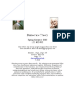 Theories of Democracy January 2010