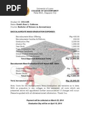 Graduation Fee