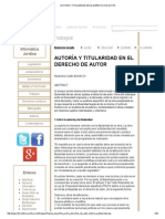 AUTORÍA Y TITULARIDAD EN EL DERECHO DE AUTOR.pdf