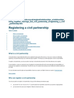 Registering a civil partnership guide