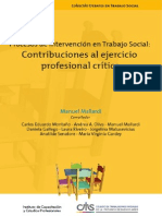 Procesos de Intervención en Trabajo Social: Contribuciones Al Ejercicio Profesional Crítico