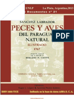 Peces y Aves Del Paraguay Natural - Sanchez Labrador - 1767 - Portalguarani