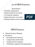 Evolution of HRM