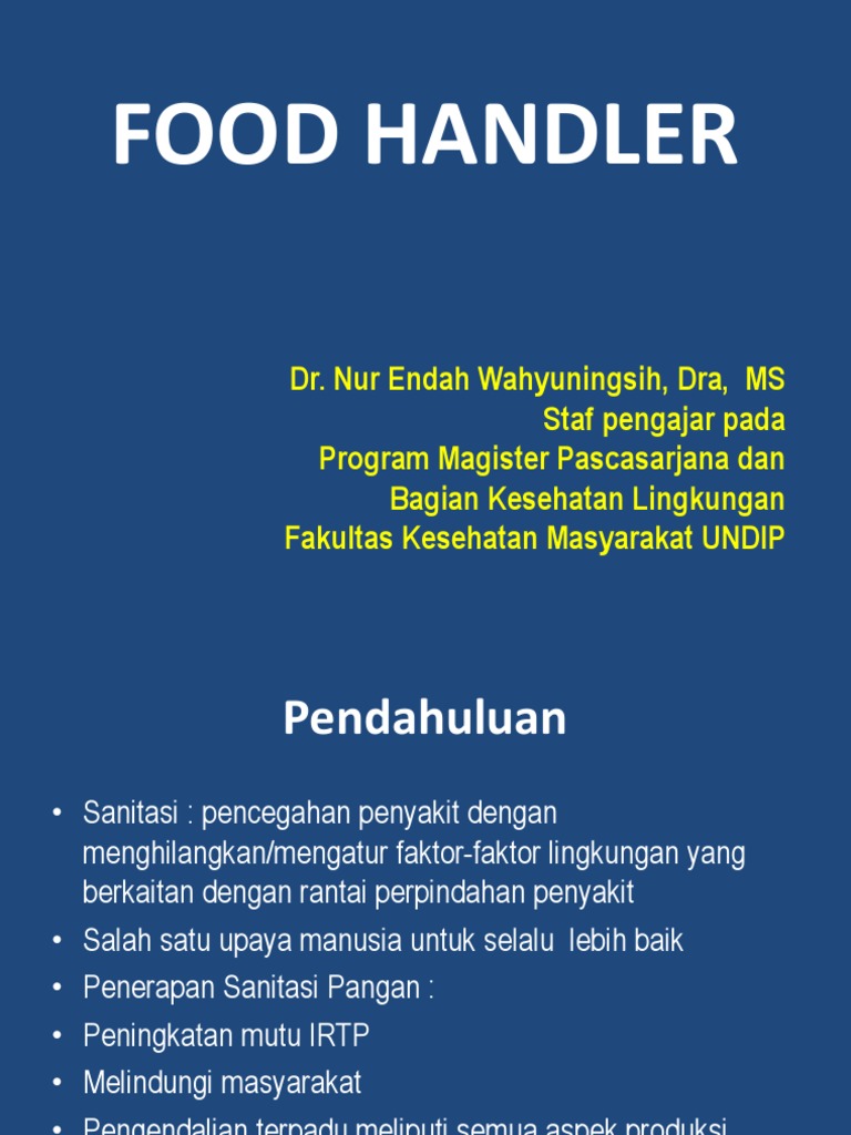 Food Handler s1 | PDF