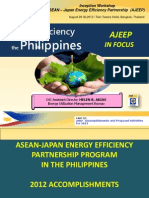 ASEAN-Japan Energy Efficiency Partnership (AJEEP) Accomplishments