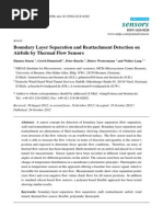 Boundary Layer Separation and Reattachment Detection on Airfoils by Thermal Flow Sensors