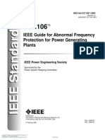 C37.106 Guide For Abnormal Frequency Protection For Power Generating Plants PDF