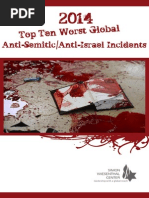 2014 Top Ten List of Worst Anti-Semitic/Anit-Israel Incidents