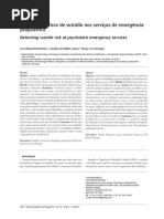 Detecção do risco de suicídio nos serviços de emergência psiquiátrica