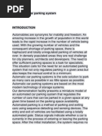 Automated Car Parking System Project Report Pdf