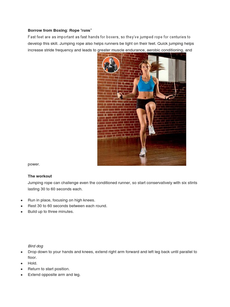 Borrow From Boxing: Rope Runs': Bird Dog | PDF