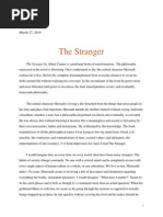 Overview of Camus's The Stranger | PDF