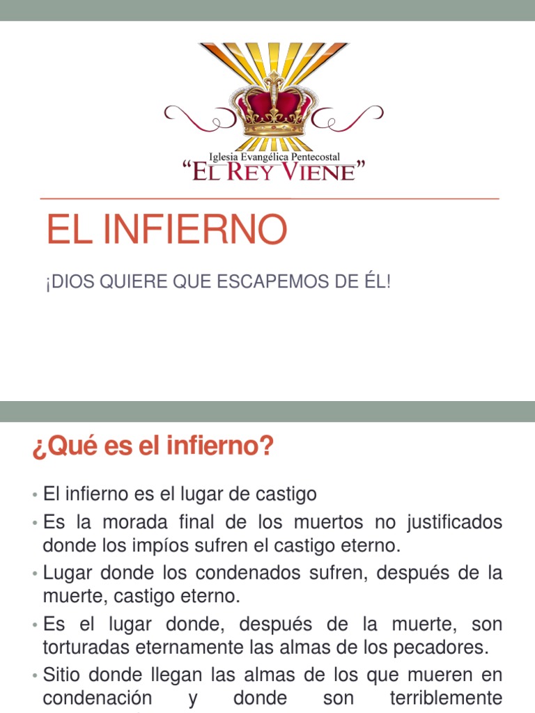El Infierno: Castigo Eterno según la Biblia | PDF | Infierno | Alma