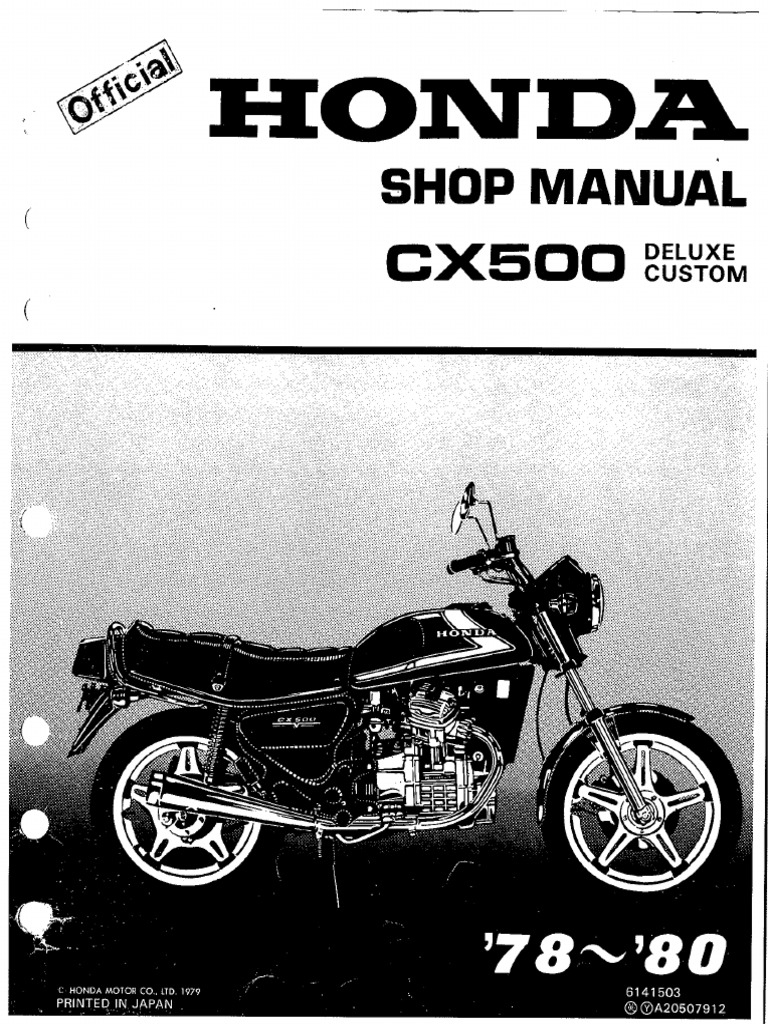 Honda 78-80 CX500 | PDF