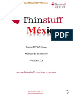 Manual ThinstuffXPVSServer 1.0.472