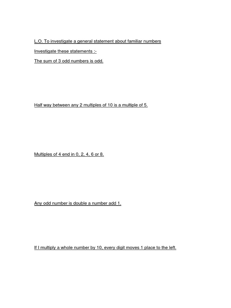 Maths Investigation | PDF | Language Arts & Discipline | Teaching ...