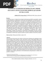 Análise Dos Algoritmos de Mineração j48 e Apriori