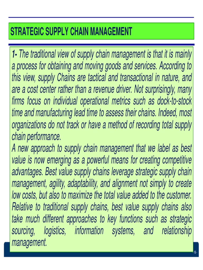 supply chain and logistics case study