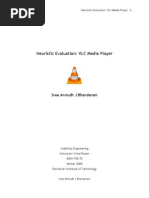 Download Heuristic Evaluation of VLC Media Player by Sree Anirudh J Bhandaram SN25128542 doc pdf