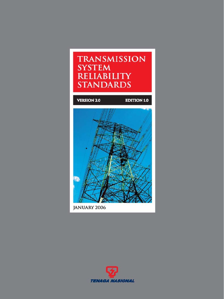 Malaysia Transmission System Reliability Standards PDF Electric