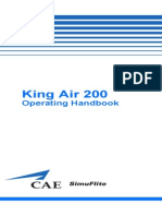 King Air B200 Operating Handbook 2010 CAE Simuflite