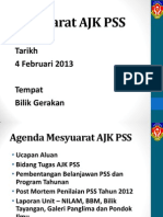 Mesyuarat AJK PSS 2013