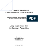 Using Sarcasm As A Tool For Language Acquisition - Ganga