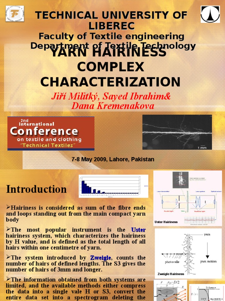 Yarn Hairiness PDF Stationary Process Spectral Density