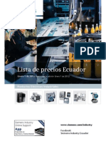 Lista de Pecios Final Siemens Industry Ecuador